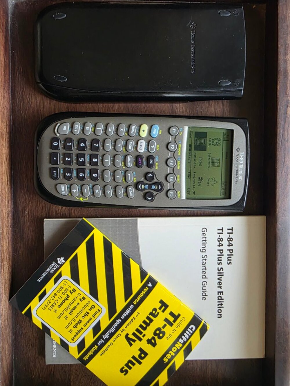 Texas Instruments TI-89 Titanium Graphing Calculator Cover Guide Bundle - Picture 3 of 3